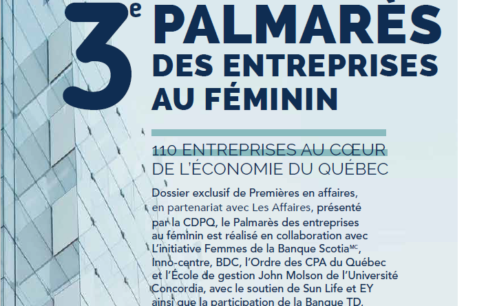 palmares des entreprises au feminin